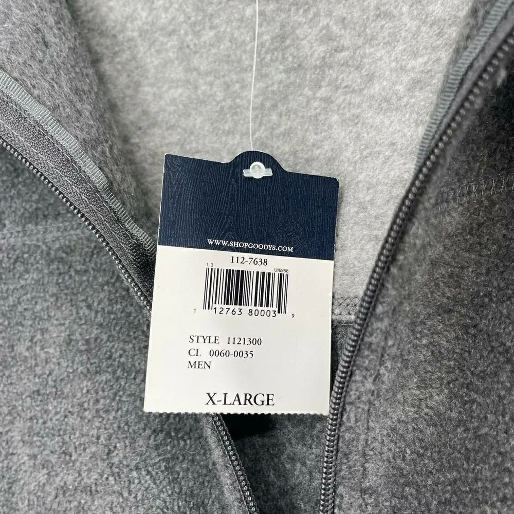 Ivy Crew Fleece Jacket Full Zip Gray Mens XL Smoke Em If You've Got Em Preppy